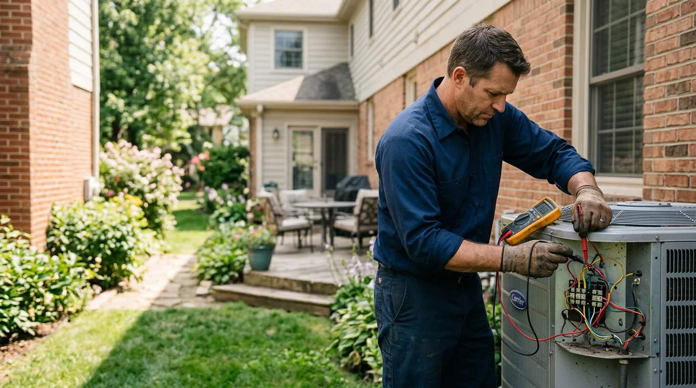 HVAC technician working near Chester, NJ